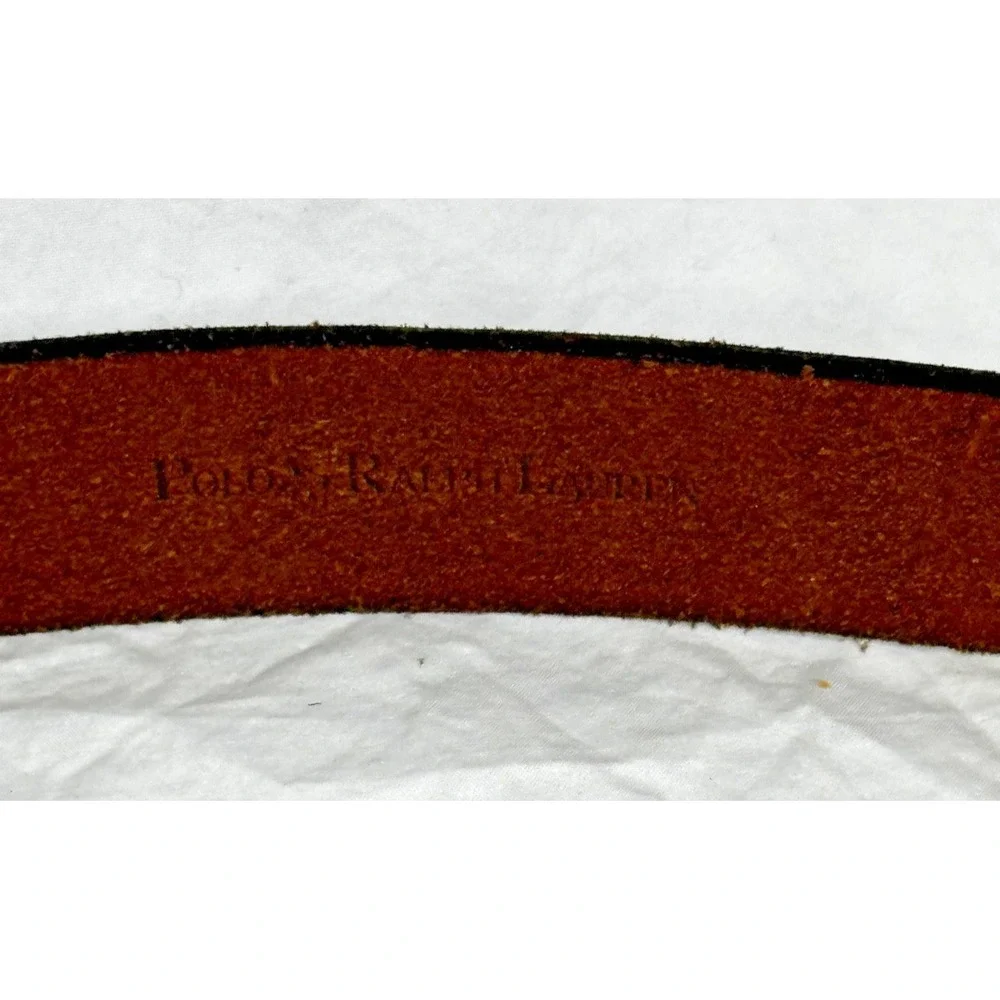 Polo Ralph Lauren Brown Leather Belt Mens Sz 36-40 in